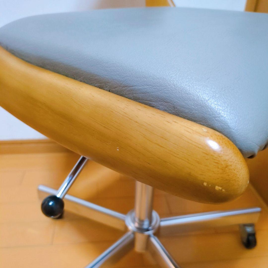 Karimoku カリモク ヴィンテージ 昇降式 デスクチェア キャスター付