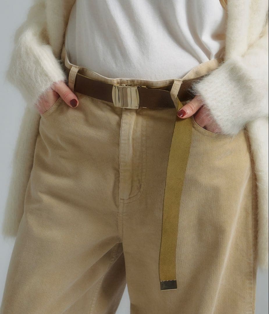 ウィムガゼット 【Hoaw.】 レザーガチャベルト　　ダークブラウン