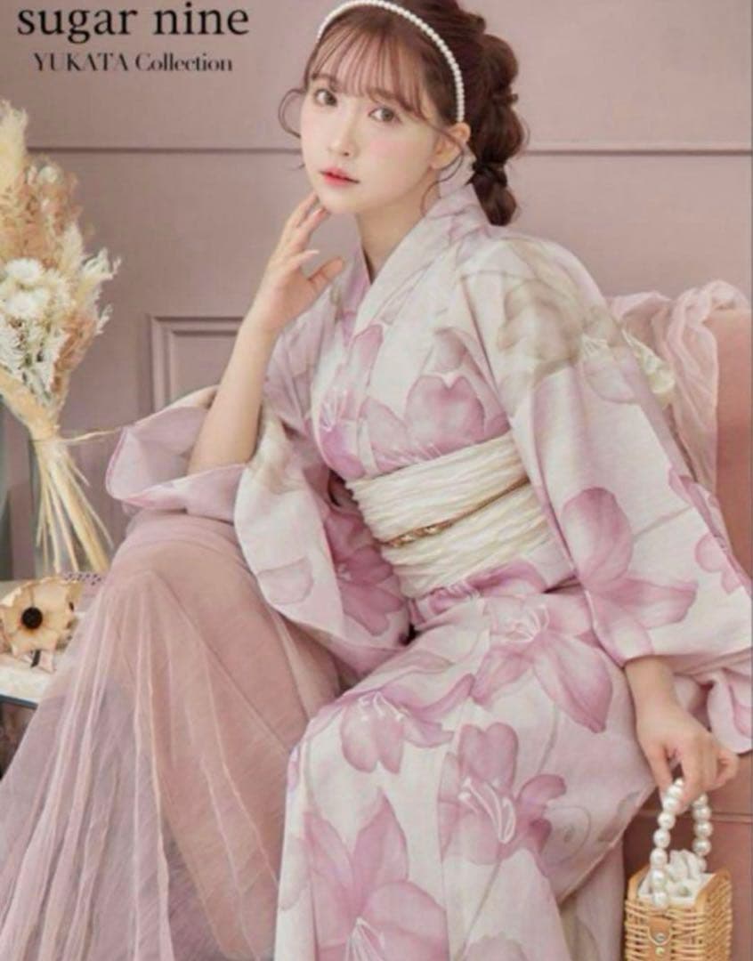 sugar nine 浴衣3点セット ピンク系4
