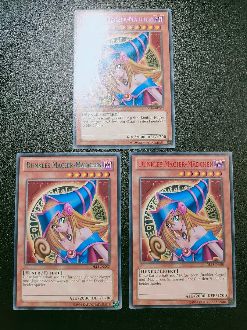 ブラックマジシャンガール　色字レア　ドイツ　DL18 3枚セット　プロモ