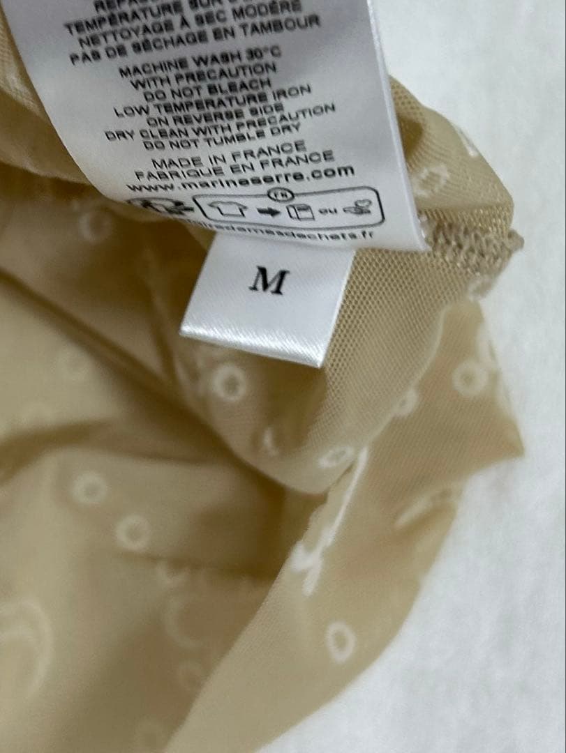 MARINE SERRE セカンドスキン　ベージュ