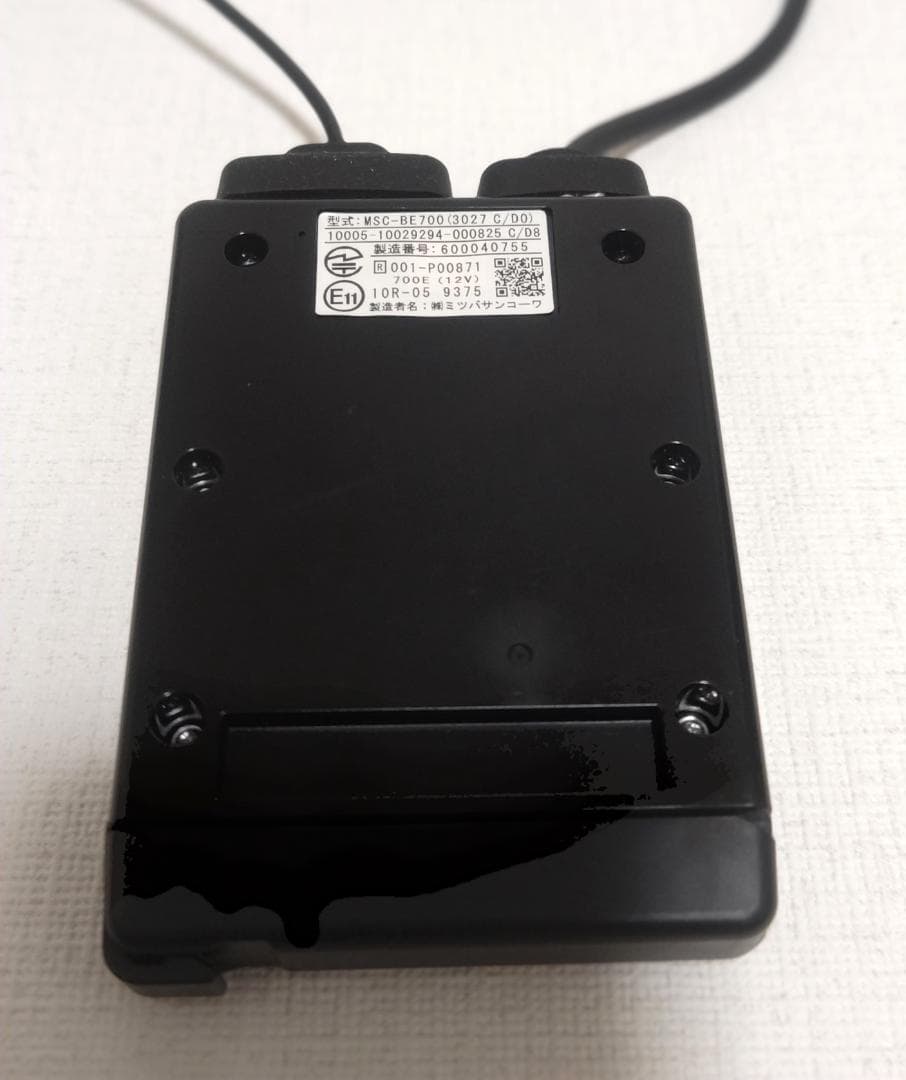 【説明書あり】MITSUBA 二輪車用ETC2.0 車載器 MSC-BE700E