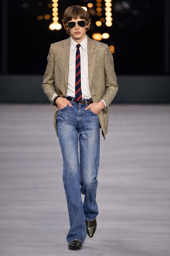 20SS Celine プリンスオブウェールズ チェックテーラードジャケット