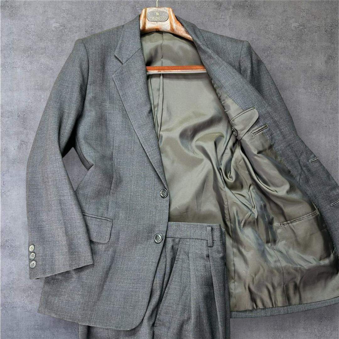 イッセイミヤケ　スーツセットアップ　グレンチェック　80s　オンリミット　日本製