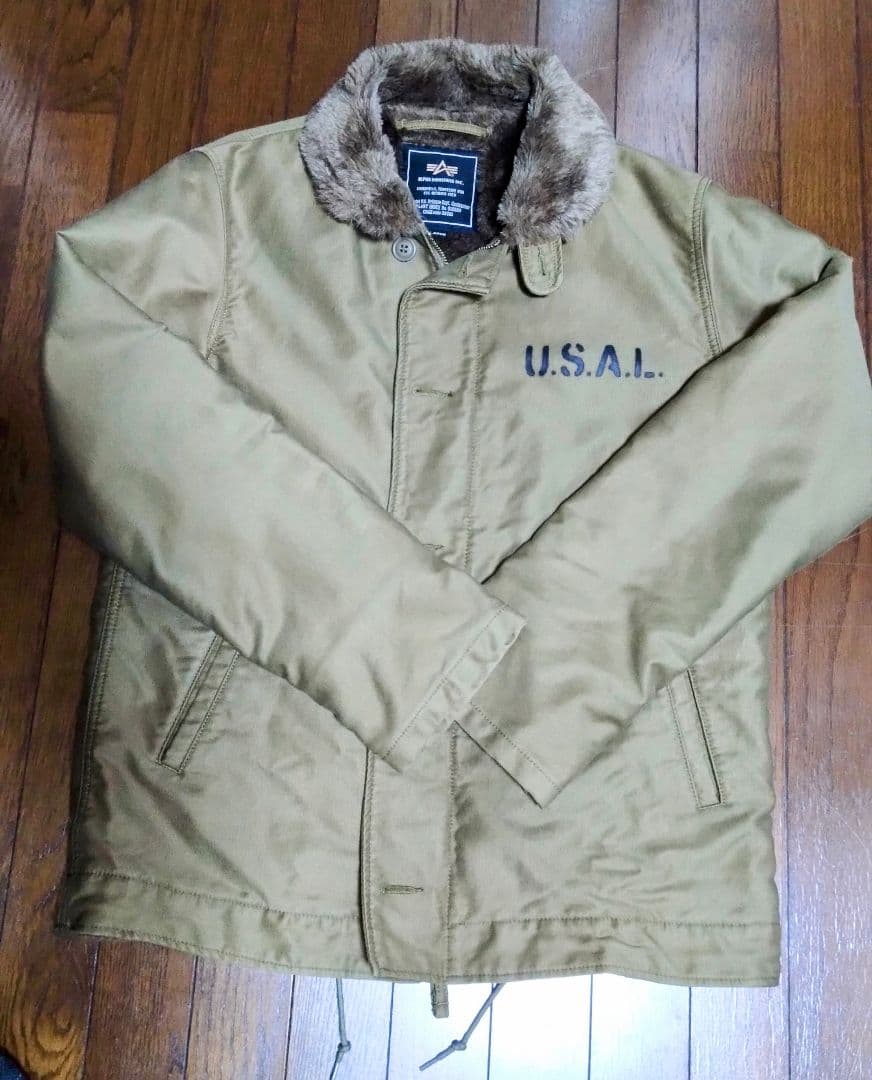 ALPHA INDUSTRIES N-1 デッキジャケットU.S.A.L（XL）