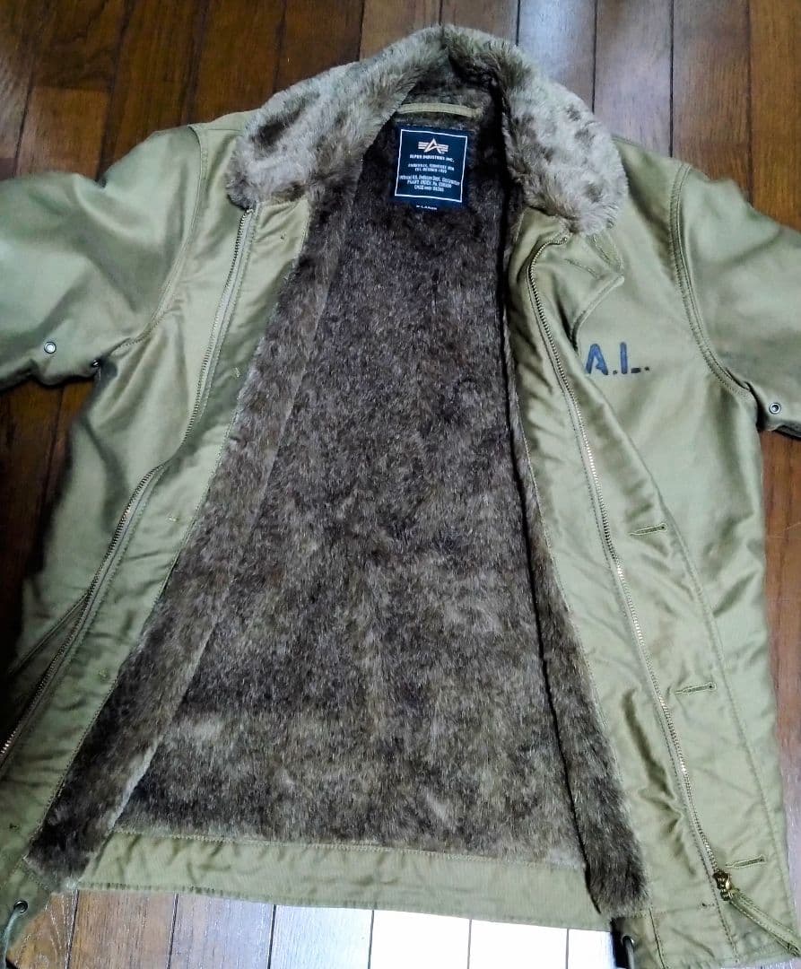 ALPHA INDUSTRIES N-1 デッキジャケットU.S.A.L（XL）