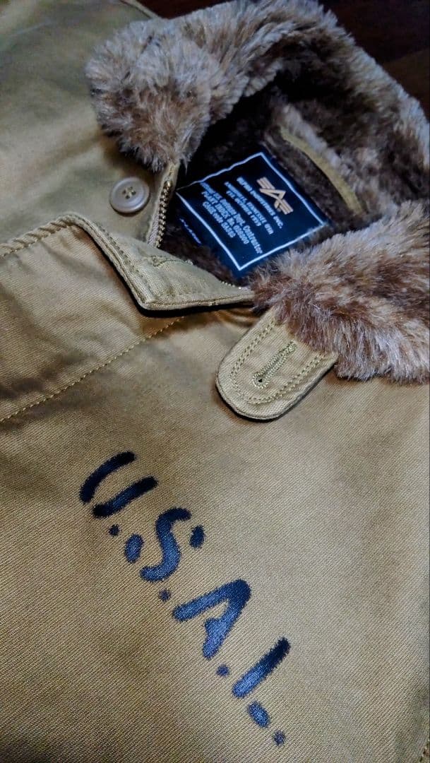 ALPHA INDUSTRIES N-1 デッキジャケットU.S.A.L（XL）