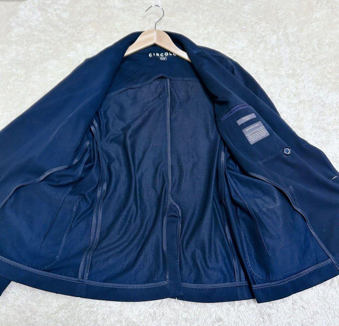 チルコロ1901 テーラードジャケット 鹿の子 ダブルボタン ネイビー L