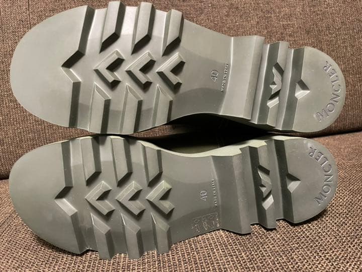 レインブーツ　モンクレール　カーキ　40サイズ　25センチ