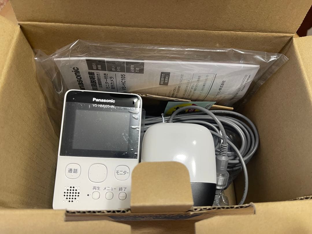 T*4様 パナソニック モニター付　屋外カメラ VS-HC105-W 新品　防犯