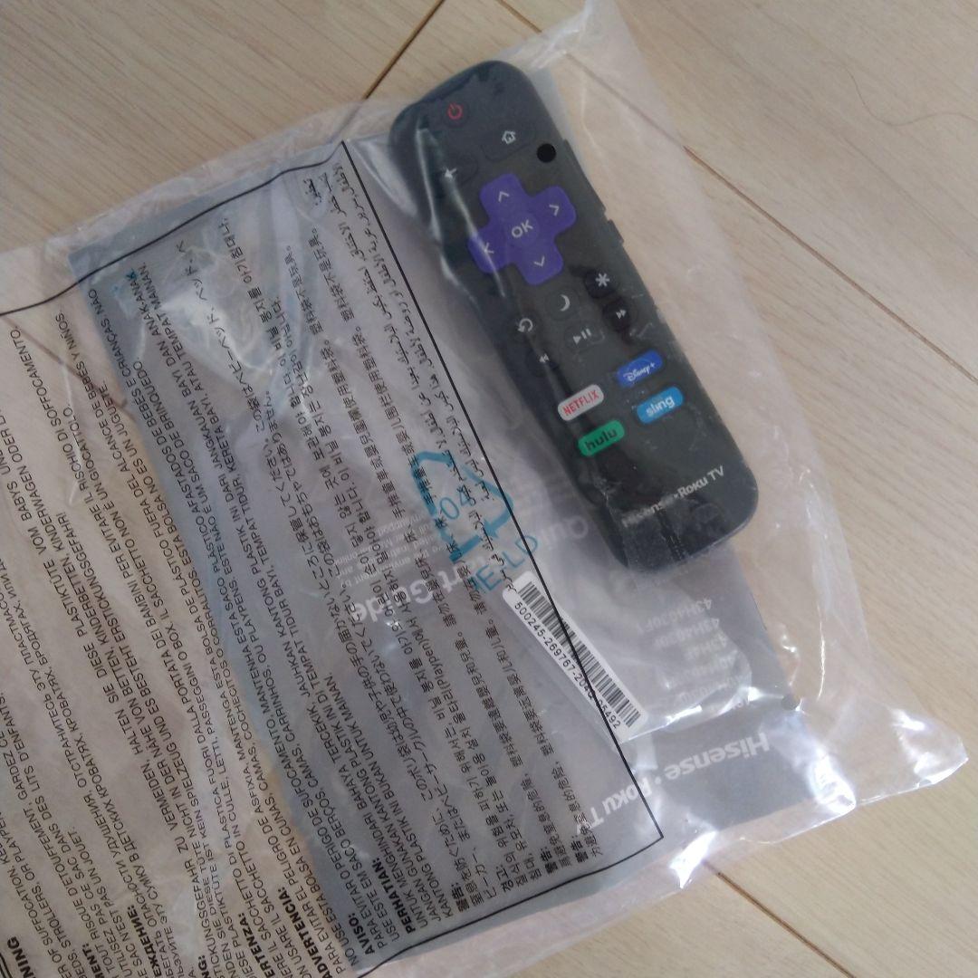 【米国仕様】ハイセンス　フルHD 　40インチ　ネットTV　純正リモコン付き