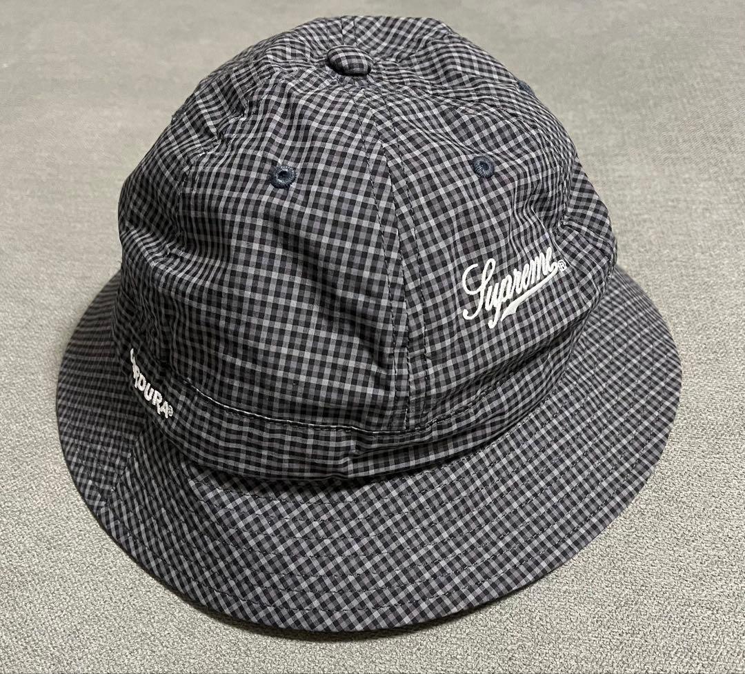 帽子 Supreme Cordura Plaid Bell Hat Black S/M