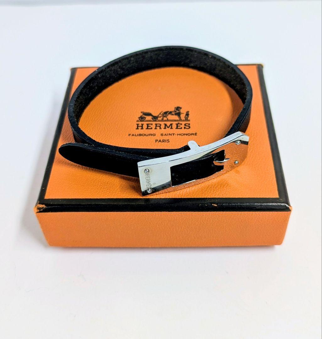 HERMESエルメス ケリー アルディオン レザー ブレスレット H刻印