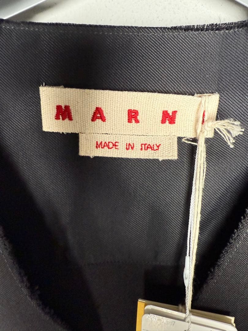 MARNI マルニ トロピカルウール ノーカラーシャツ