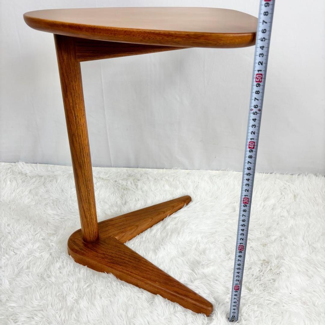 『極美品』POPOLU ポポル サイドテーブル 光製作所 北欧 天然木 オーク材