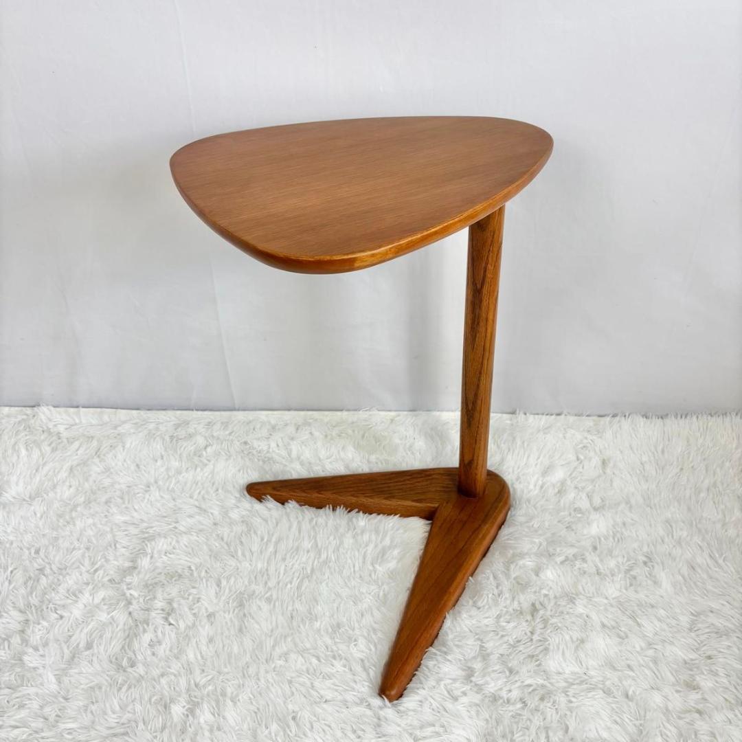 『極美品』POPOLU ポポル サイドテーブル 光製作所 北欧 天然木 オーク材