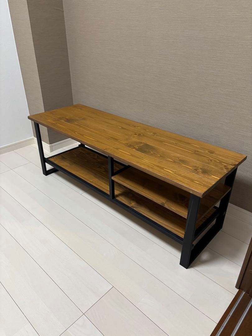 オープンシェルフテレビ台 ナチュラルウッド