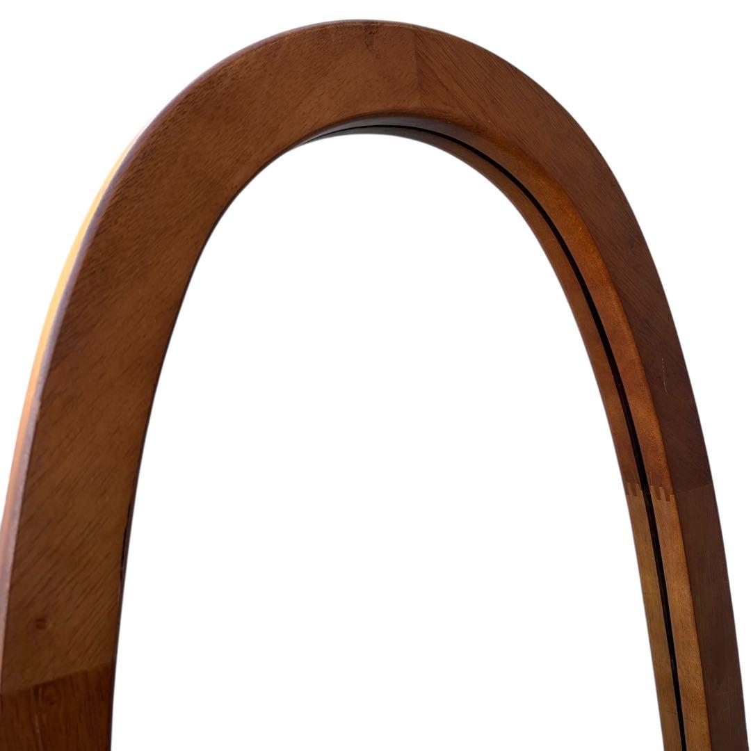 【送料込み】クラシック 木製スタンドミラー 脚付き 姿見