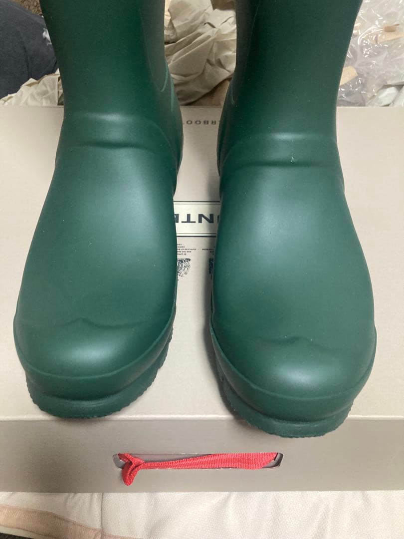 【新品】HUNTER ハンター 長靴 レインブーツ ロングブーツ グリーン 緑