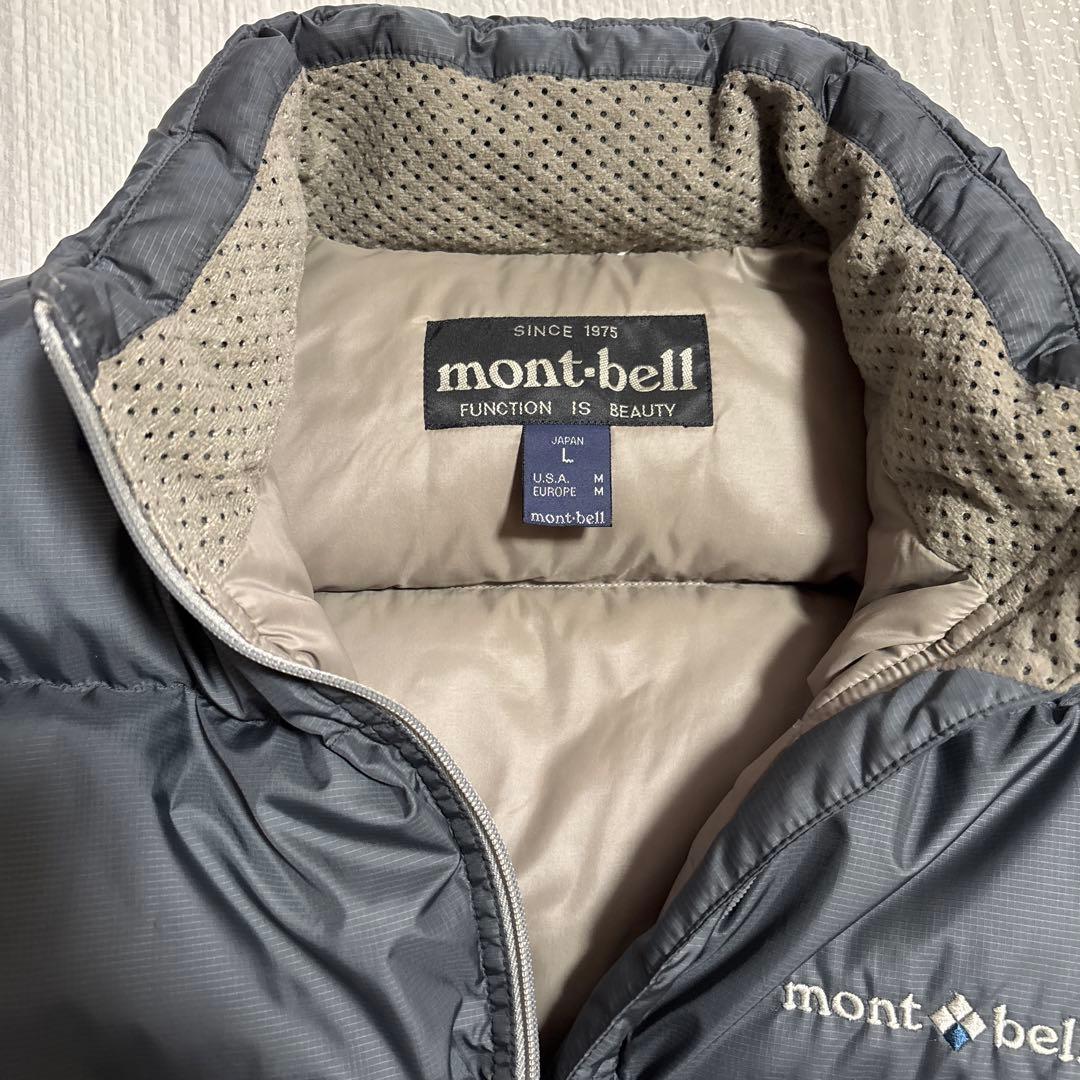 わ*。様 mont-bell 旧タグ ライトアルパイン ダウンジャケット グレー