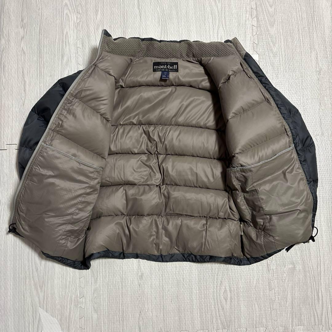 わ*。様 mont-bell 旧タグ ライトアルパイン ダウンジャケット グレー