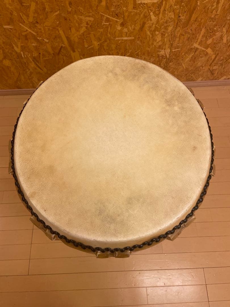 【年内で断捨離ですhaaa様用】値下げ！中古和太鼓　1.8尺相当　台付