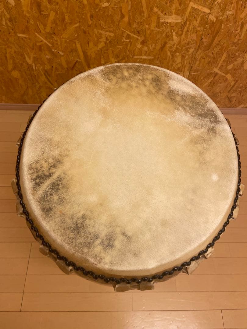 【年内で断捨離ですhaaa様用】値下げ！中古和太鼓　1.8尺相当　台付