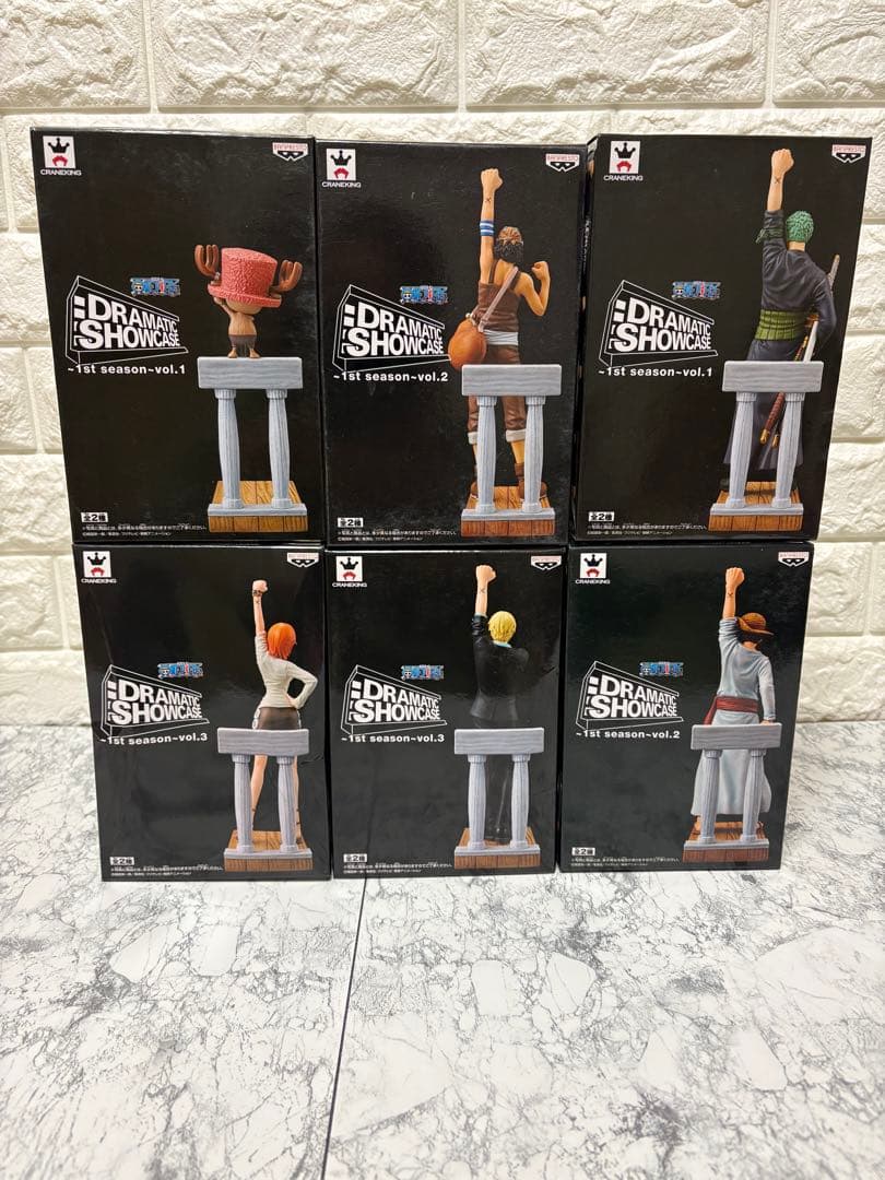 ワンピース DRAMATIC SHOWCASE 麦わらの一味 6体セット