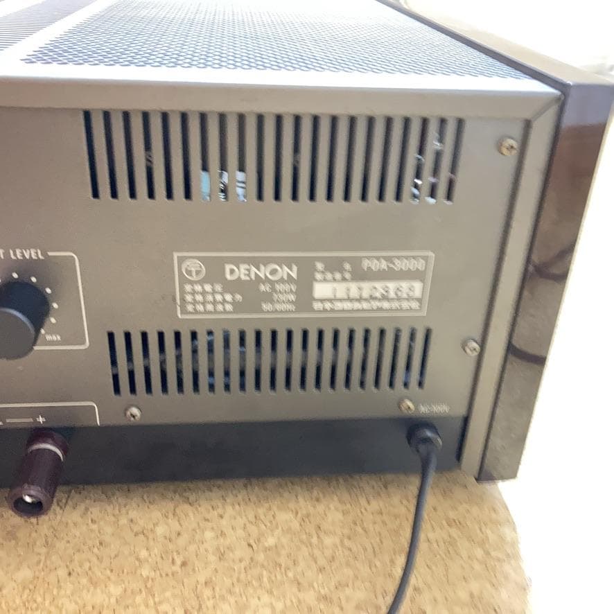 DENON POA-3000 ステレオ パワーアンプ デノン