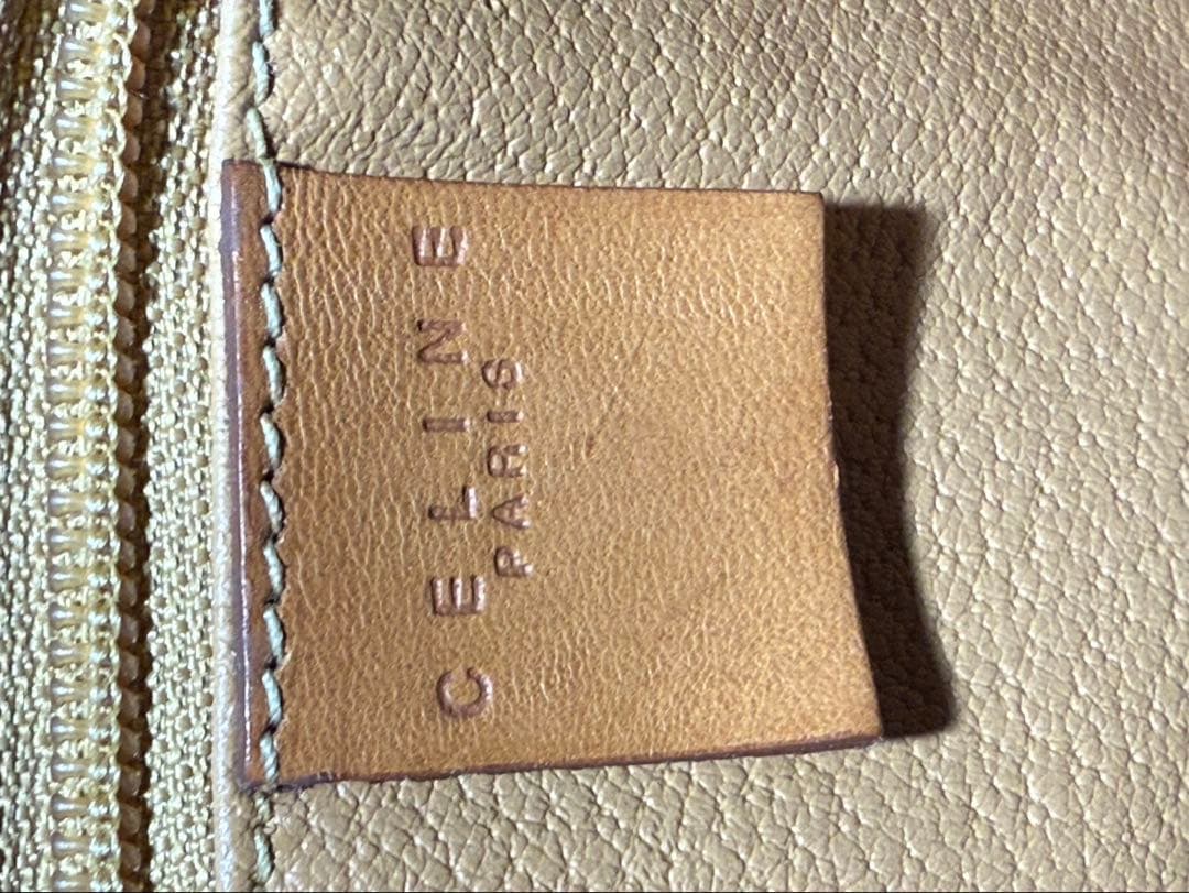 CELINE セリーヌマカダム柄 バケツ型ショルダーバッグヴィンテージ