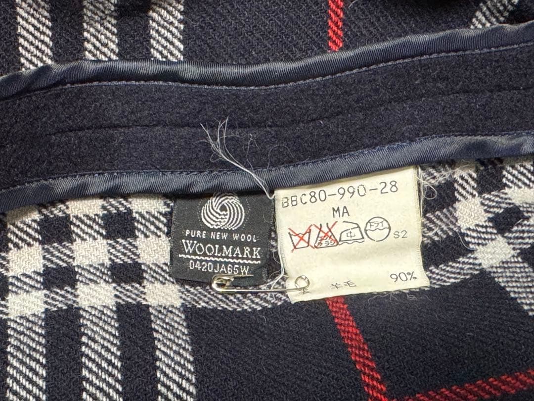 Burberry バーバリー ネイビー ダッフルコートメンズM