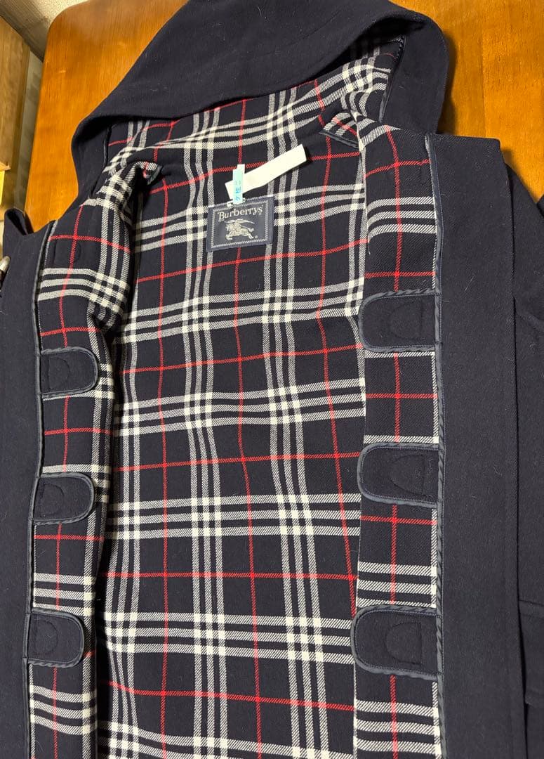 Burberry バーバリー ネイビー ダッフルコートメンズM
