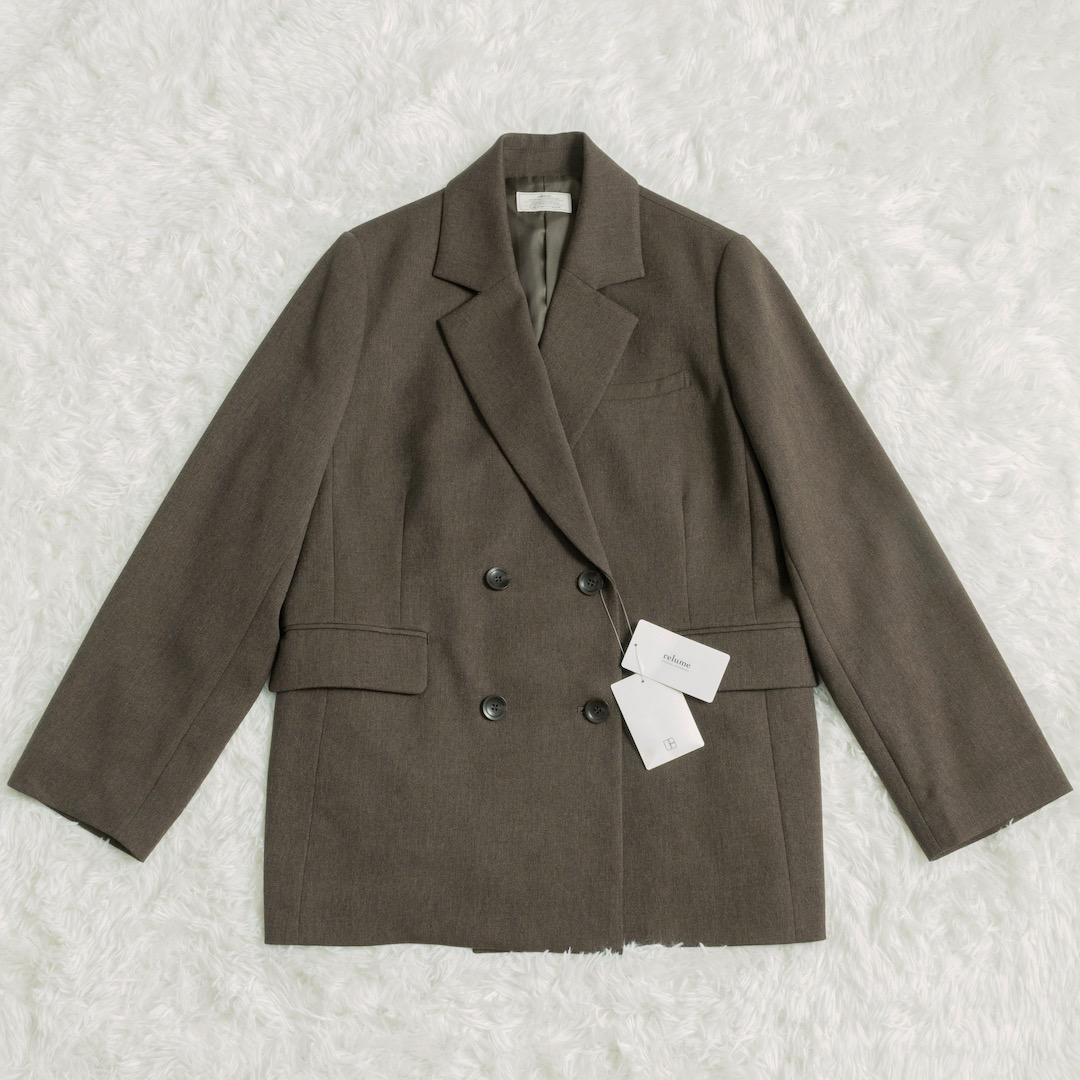 ジャーナルスタンダードレリューム ツイーディーツイルテーラードダブルジャケット