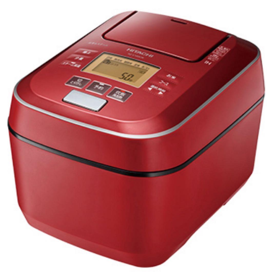 新品未開封 HITACHI RZ-V100CM レッド 5.5合炊き