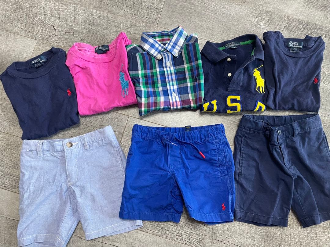 子供服　ブランド　男の子　40点　まとめ売り　ノースフェイス　ラルフローレンなど