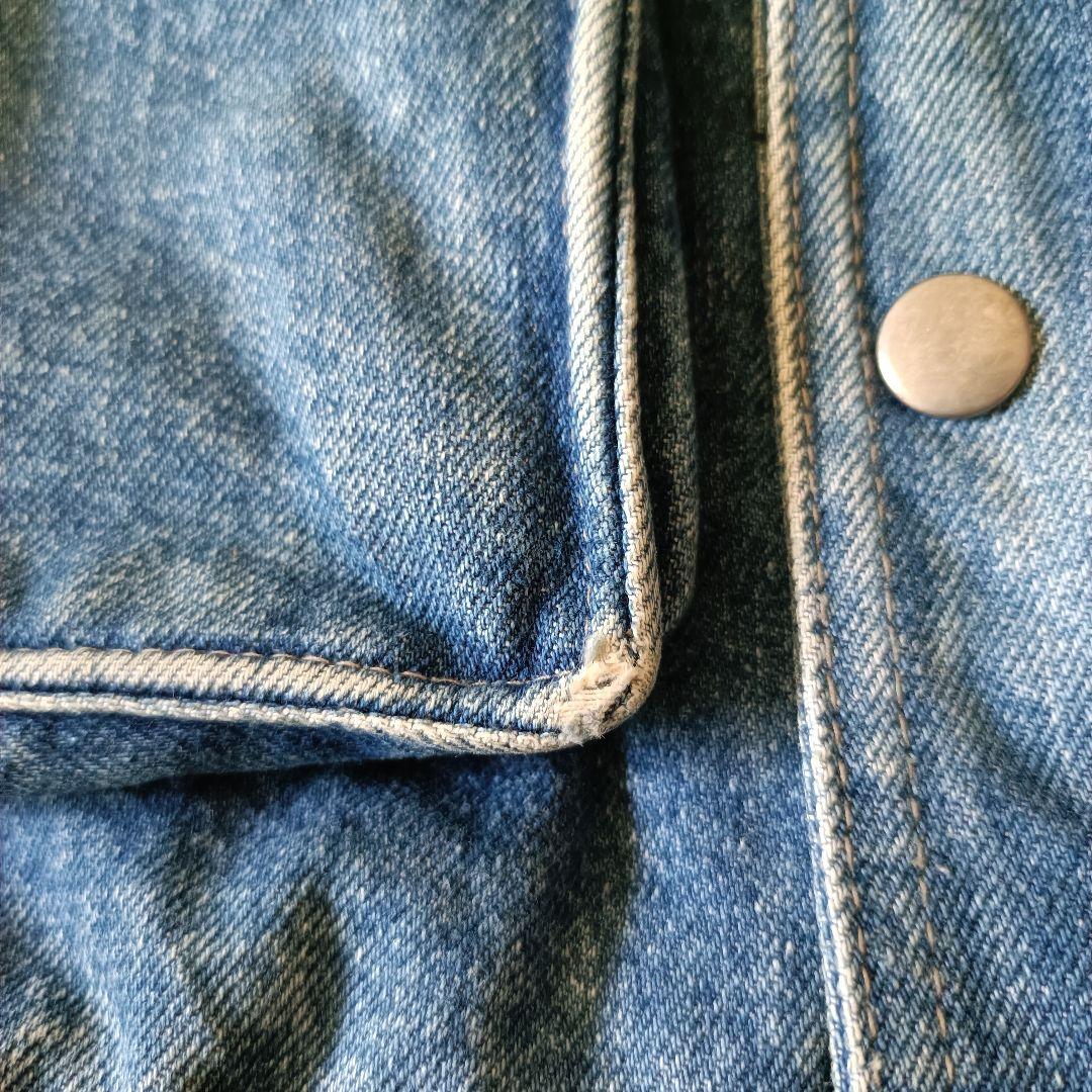 80s ユーロ RACING HORSE オーバーサイズ デニムブルゾン