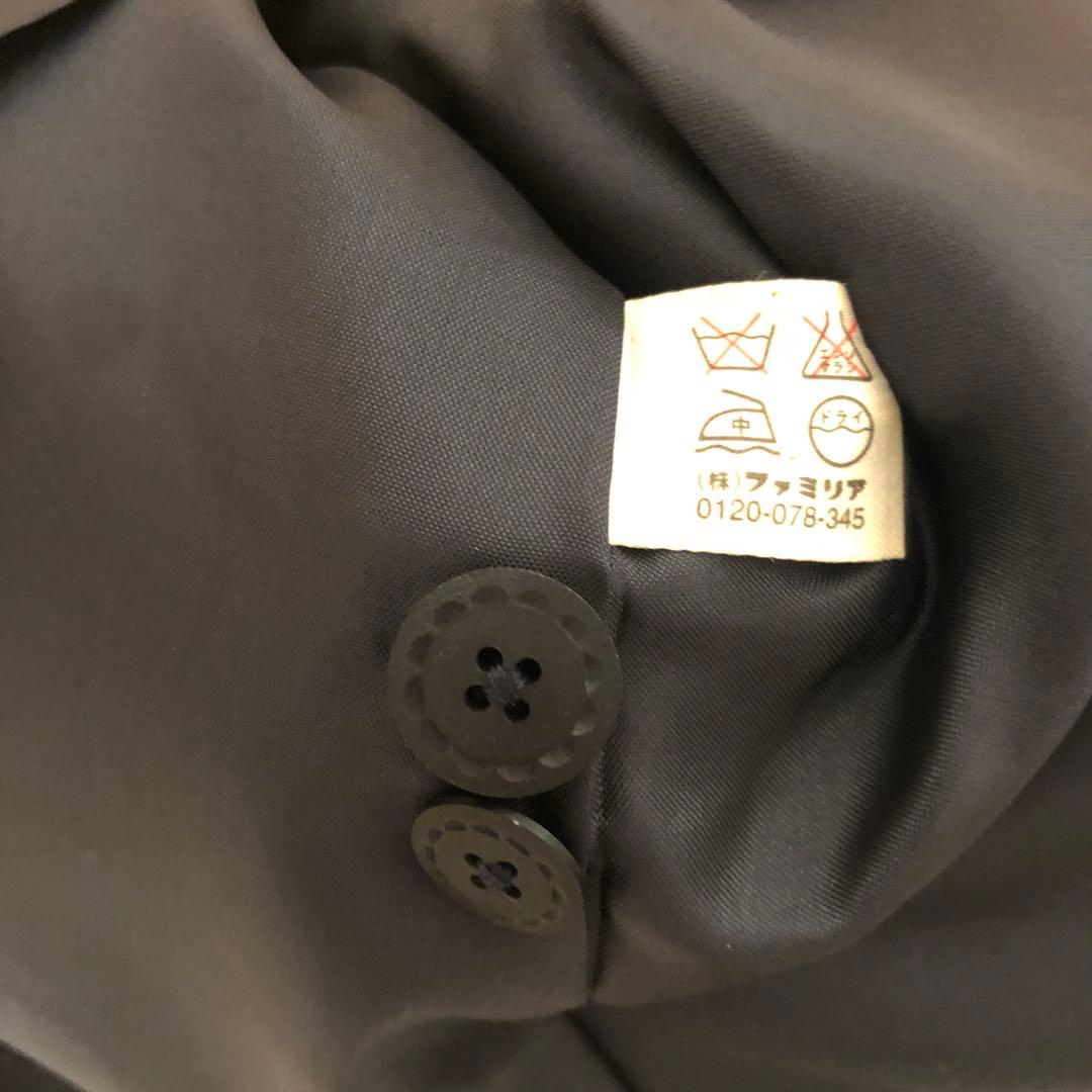 ファミリア　お受験　フォーマル　スーツ　ボレロ　120紺