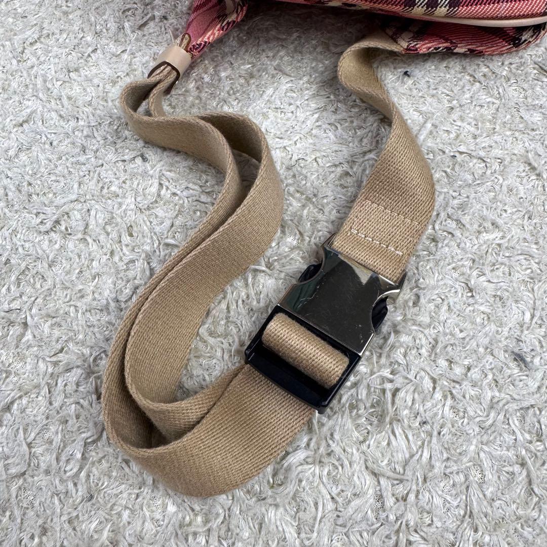 バーバリーブルーレーベル ボディバッグ ウエストポーチ ノバチェック ピンク