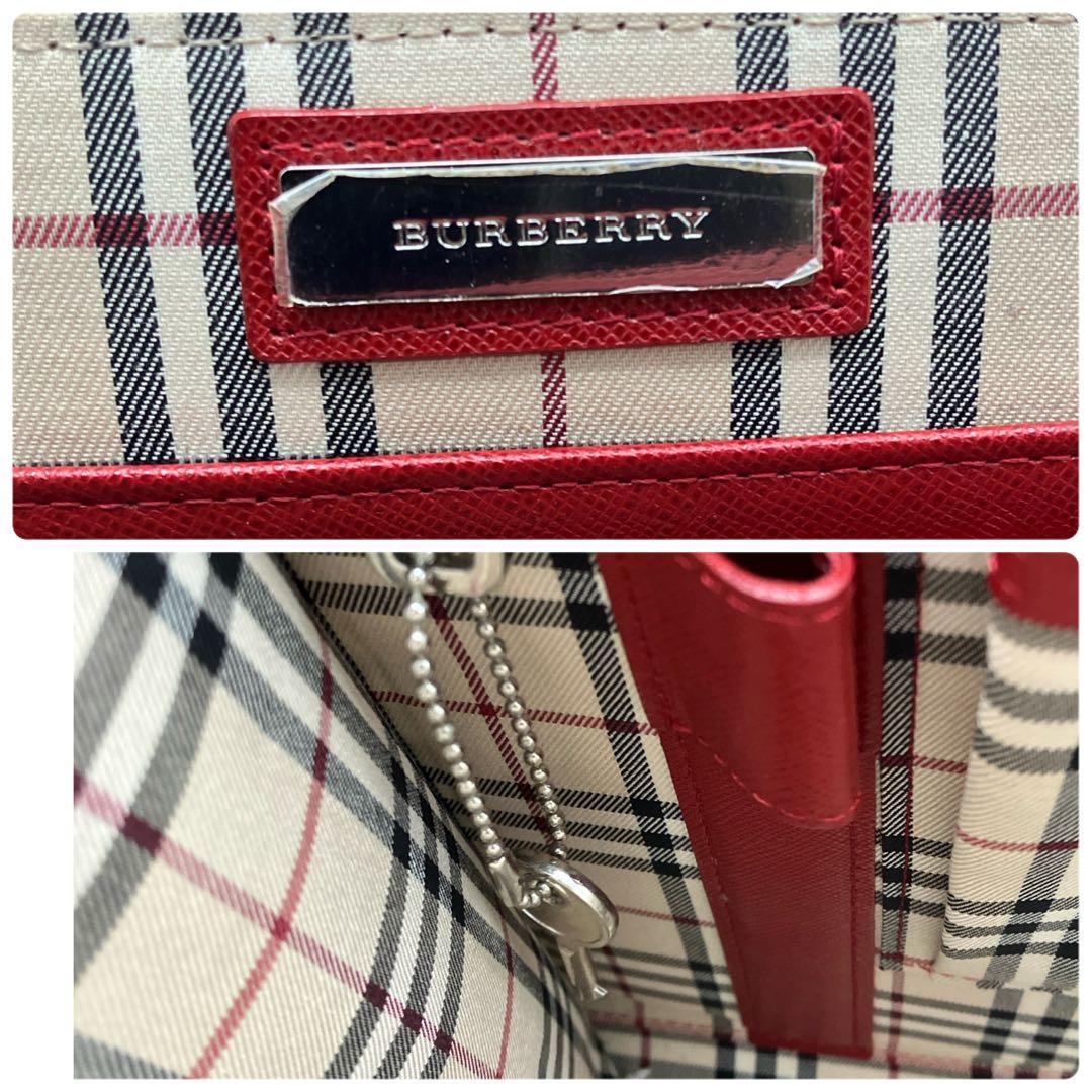 【希少】BURBERRY レザー 2way ロゴ金具 ビジネスバッグ