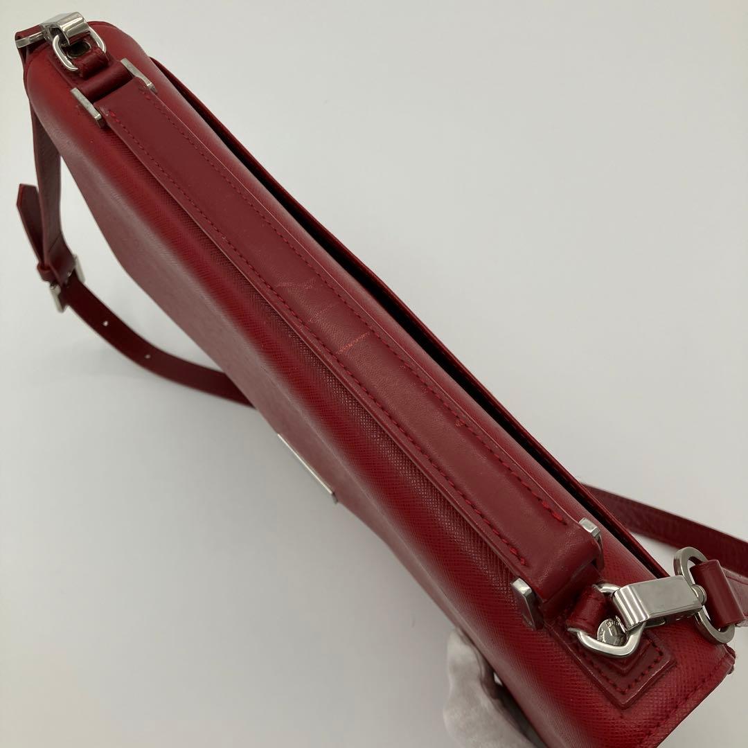 【希少】BURBERRY レザー 2way ロゴ金具 ビジネスバッグ