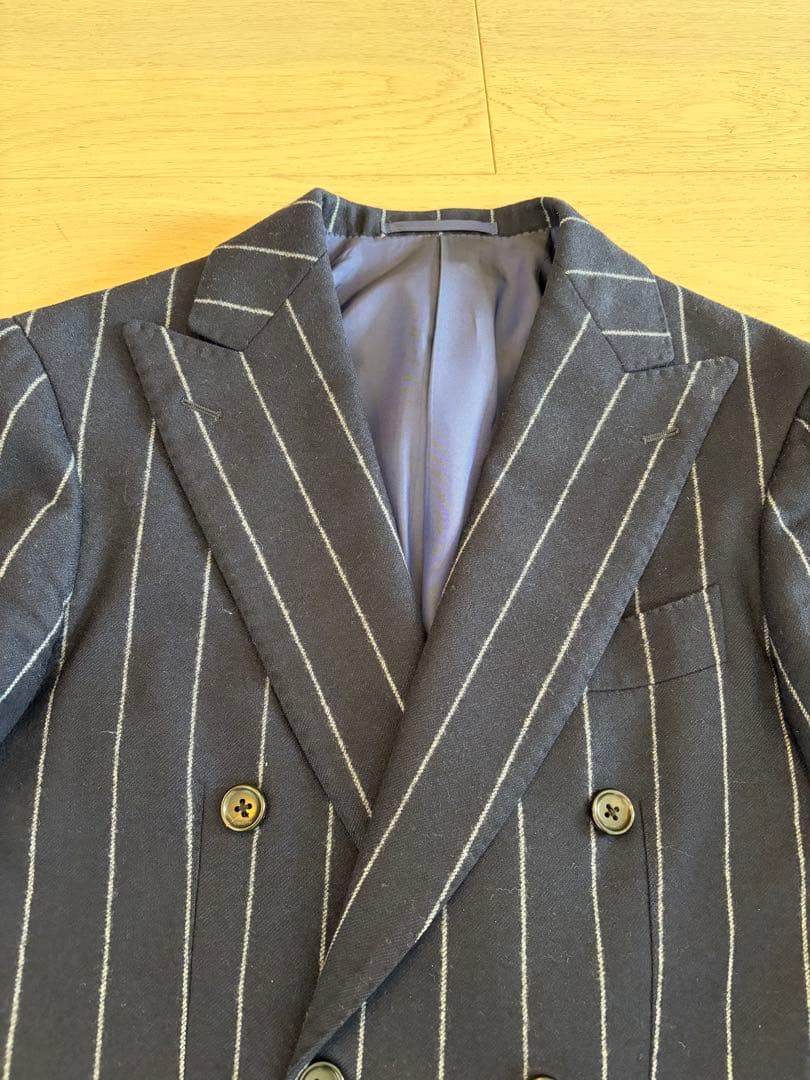 Beams Brillsピンストライプダブルスーツ