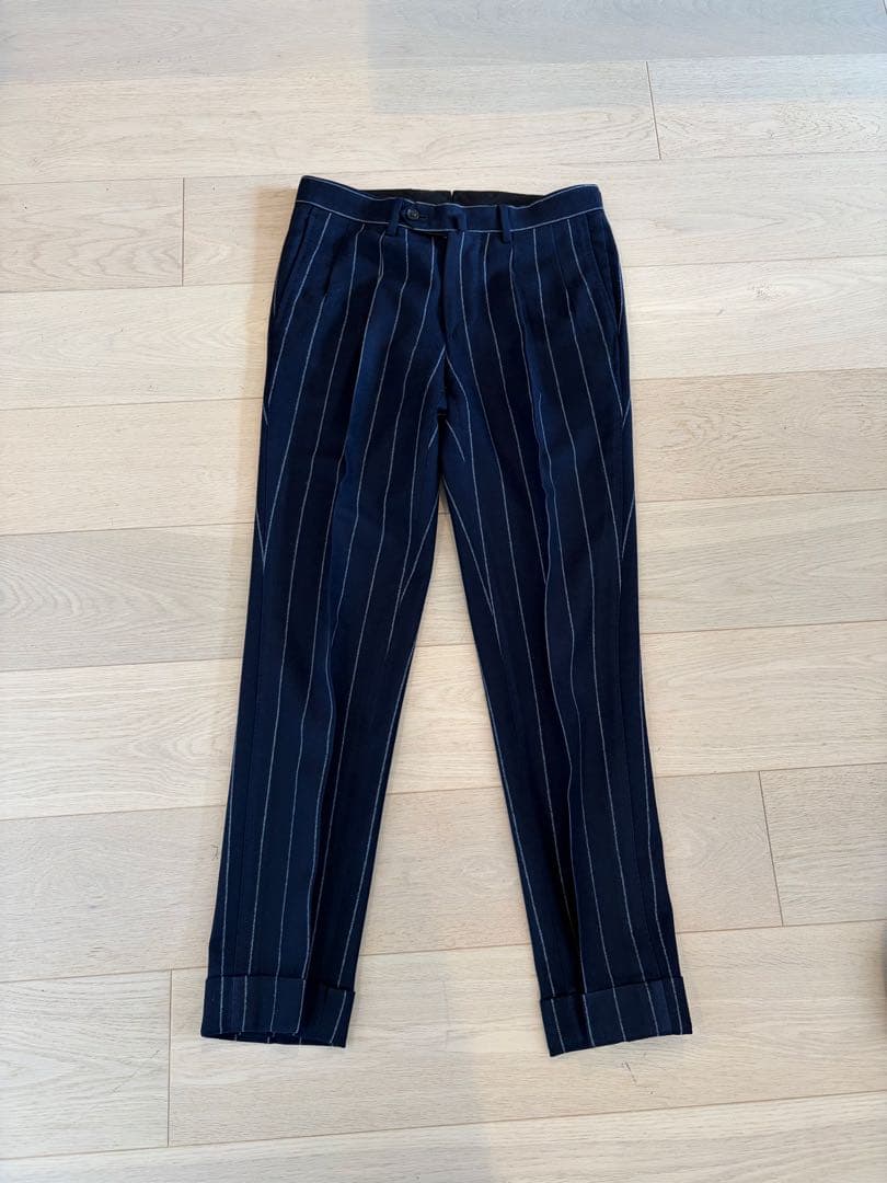 Beams Brillsピンストライプダブルスーツ