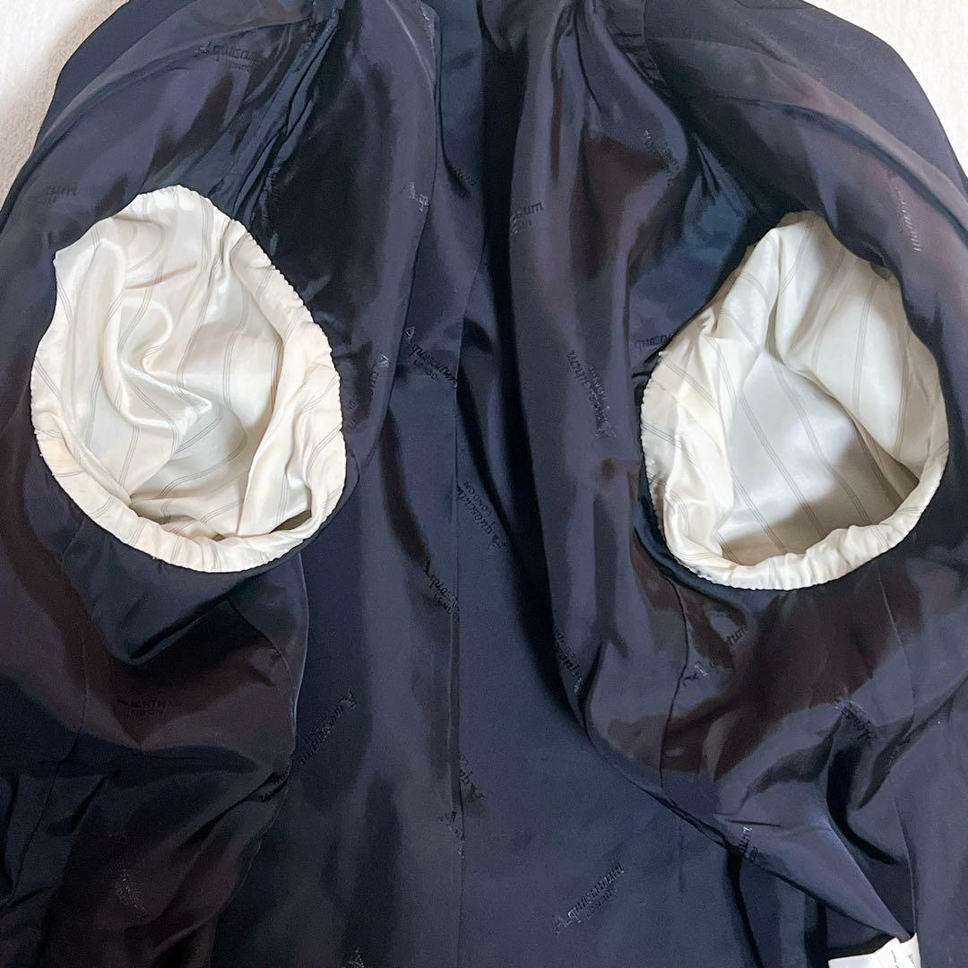 【極美品】アクアスキュータム 紺ブレ 金ボタン ダブルブレスト ジャケット M