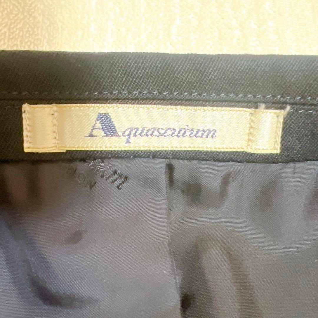 【極美品】アクアスキュータム 紺ブレ 金ボタン ダブルブレスト ジャケット M