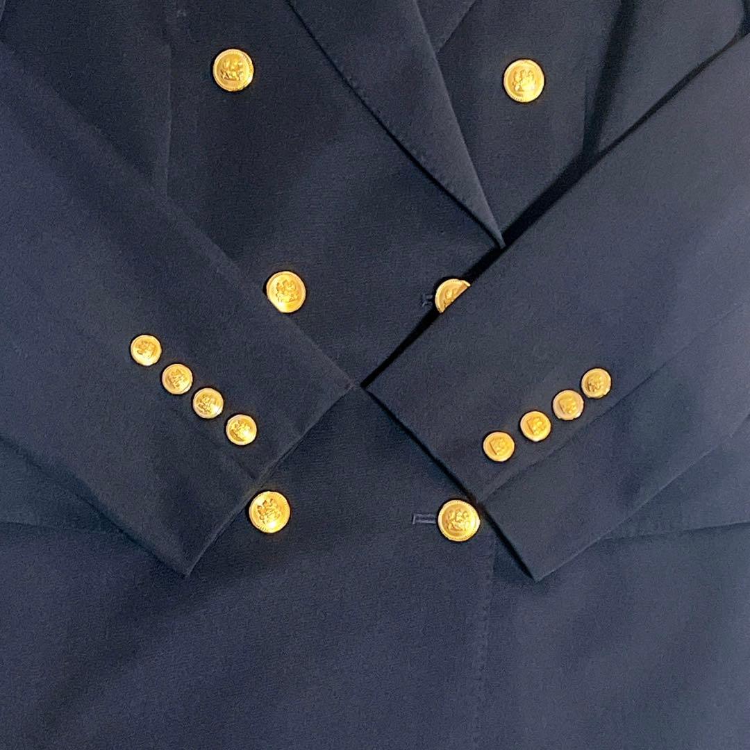 【極美品】アクアスキュータム 紺ブレ 金ボタン ダブルブレスト ジャケット M