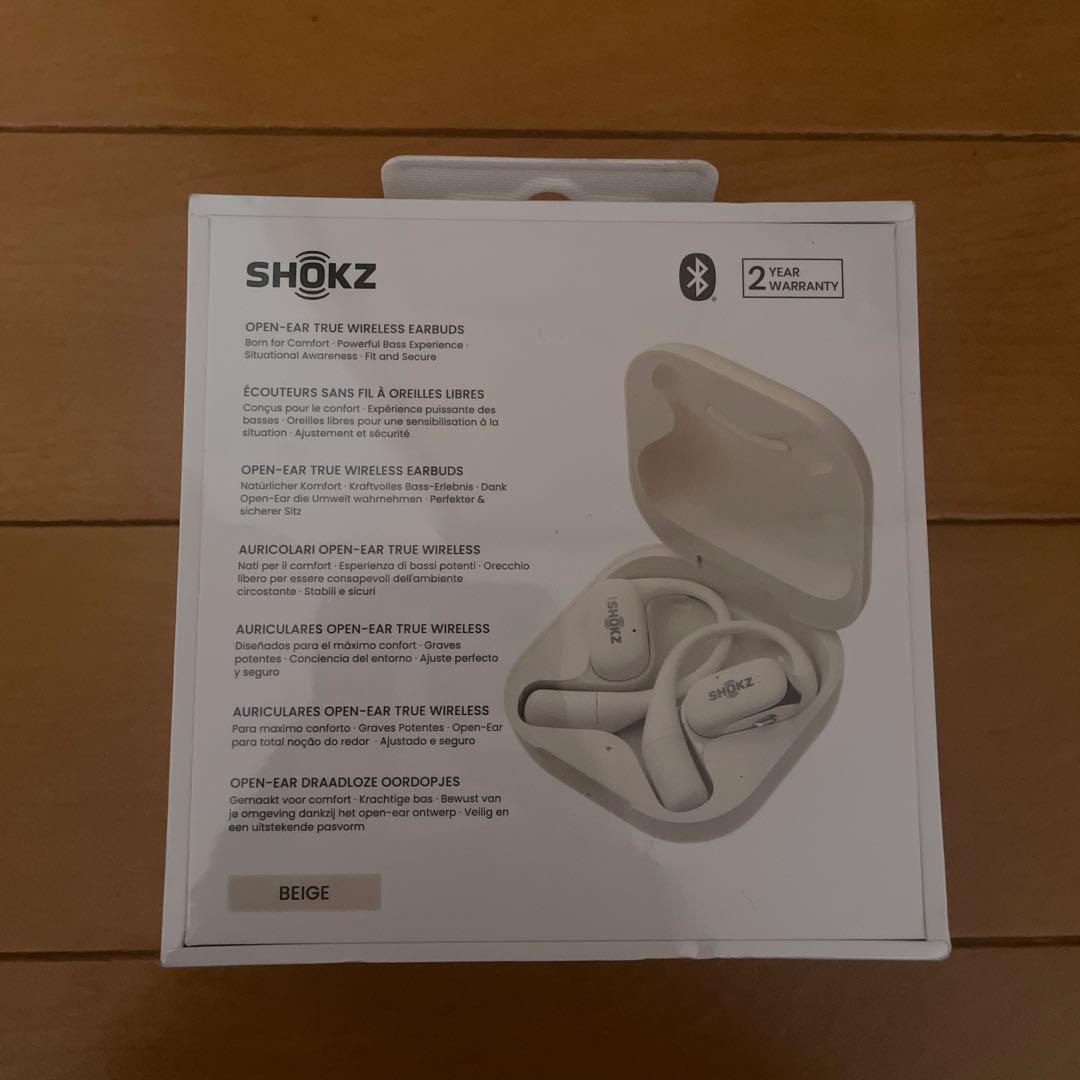 SHOKZ OPENFIT ワイヤレスイヤホン ベージュ