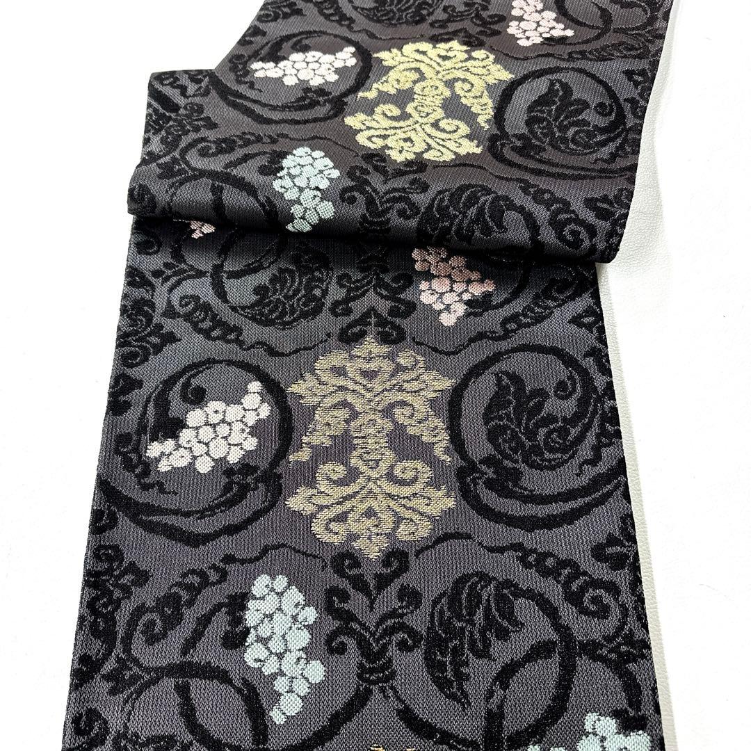 専用帯4718 ●きたむら謹製 高級 正絹 六通 袋帯 華文 花文