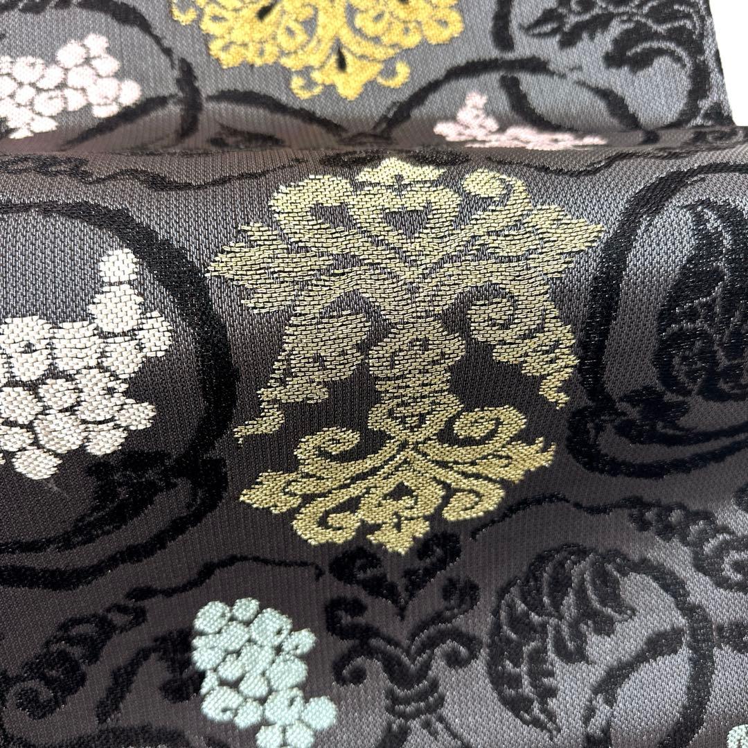 専用帯4718 ●きたむら謹製 高級 正絹 六通 袋帯 華文 花文