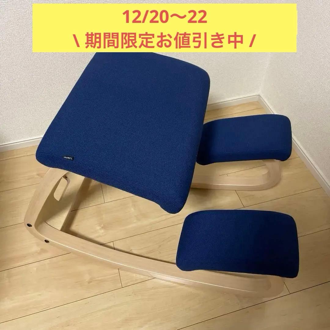 Varier Variable バランスチェア ブルー (美品・カバー付き)