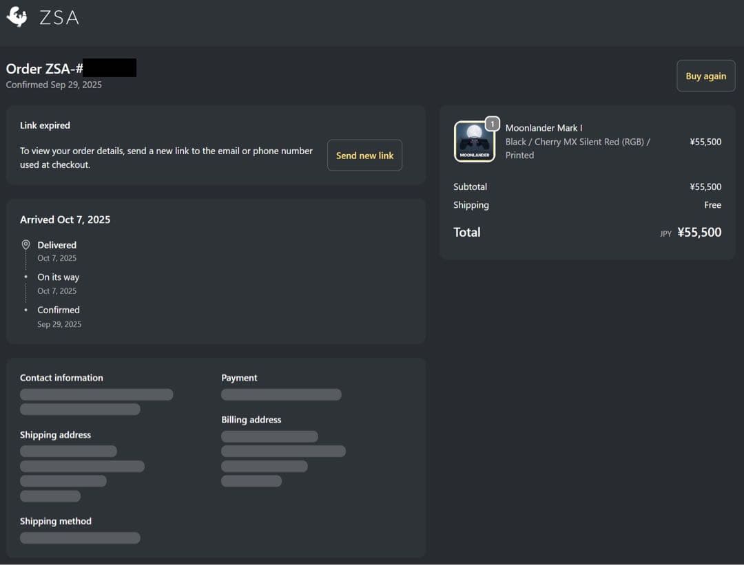 【美品】ZSA Moonlander Mark I 分割キーボード ピンク軸